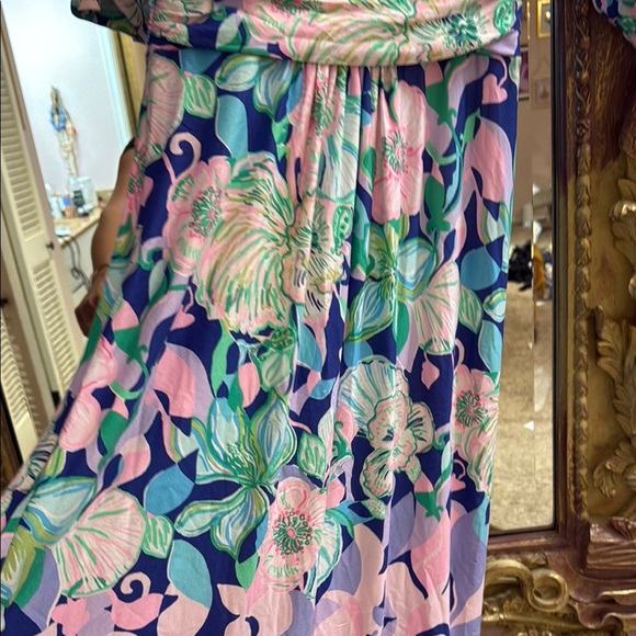 Lilly Pulitzer Floral Double V-Neck Maxi Dress - Picture 4 of 5